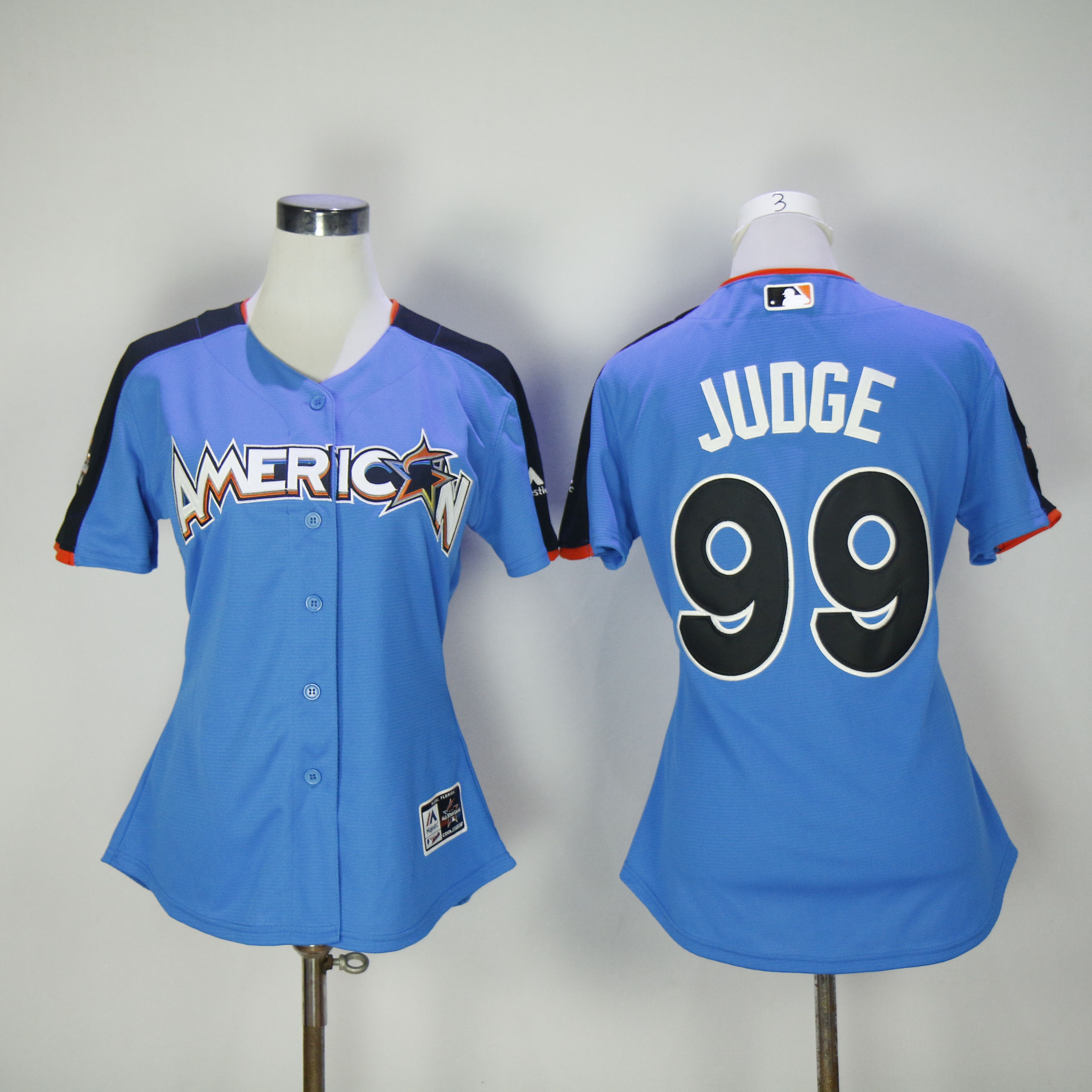 Women New York Yankees #99 Judge Blue All star MLB Jerseys